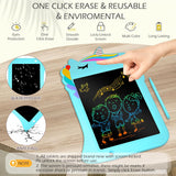 Jasonwell LCD Drawing Writing Tablet - Drawing Pad Doodle Board for Kids Toddlers Drawing Toy Educational Learning Toys Christmas Birthday Gift 2 3 4 5 6 7 8 Year Old Girls Boys (Blue Unicorn) - Jasonwell