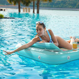 Inflatable Tanning Pool Lounger Float - Jasonwell 4 in 1 Sun Tan Tub Sunbathing Lounge Raft Floatie Toys Water Filled Bed Mat Pad for Adult Blow Up Kiddie Kids Ball Pit XL - Jasonwell