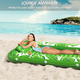 Inflatable Tanning Pool Lounger Float - Jasonwell 4 in 1 Sun Tan Tub Sunbathing Pool Lounge Raft Floatie Toys Water Filled Tanning Bed Mat Pad for Adult Blow Up Kiddie Pool Kids Ball Pit Pool (TG-L)