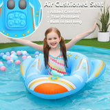 Jasonwell Inflatable Kids Pool Floats - Toddler Pool Floaties Swimming Pool Float with Water Squirt Gun Swim Floaty Rafts Lake Beach Party Pool Toys for Boys Girls Airplane