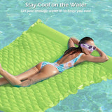 Jasonwell Giant Inflatable Floating Mat - Pool Float Lake Float Raft Lounge Floating Water Mat for Swimming Pool Floatie Lounger Beach Pool Party Toy Adults (Chartreuse-XL)