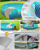 Jasonwell Kiddie Baby Pool with Canopy - Foldable Infant Toddler Kids Pool with Shade Baby Beach Essentials Tent Swimming Wading Pools for Toddlers 1-3 + Kids Dogs Ball Pit Backyard Water Play G, 40" 48" 63" 79" - Jasonwell