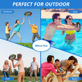 Jasonwell Pool Beach Water Football - Strong Grip Waterproof Football for All-Weather Play Pool Toys Beach Games Outdoor Sports Lake Toy Christmas Birthday Gifts for Kids Boys Teens Adults - Jasonwell