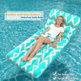 Jasonwell Inflatable Pool Float Adult - Ultra-Comfort Soft Fabric Pool Floaties Lounge Floats Floating Chair Raft with Adjustable Backrest Air Water Lounger Tanning Float for Pool Beach Party - Jasonwell