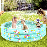 Jasonwell Inflatable Baby Kiddie Pool - Kids Paddling Pool Toddler Baby Swimming Pool Blow Up Ball Pit Pool Infant Wading Pool for Backyard (51in Unicorn)