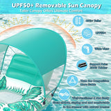 Jasonwell Pool Floats with Canopy - Inflatable Pool Float Adult Lounger Floaties Raft Floating Chair for Swimming Pool Lake Water Lounge Float with Cup Holders Beach Pool Party Toys for Adults