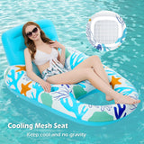Jasonwell Inflatable Pool Float Adult - Pool Floaties Lounger Floats Raft Floating Chair Water Floaties for Swimming Pool Lake Lounge Float with Cup Holders Beach Pool Party Toys for Adults (O-Blue)