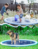 Kids Dog Splash Pad Sprinkler - Jasonwell Non Slip Dog Sprinkler Pad Splash Pool Puppy Dog Pool Summer Outdoor Water Toys Backyard Durable Splash Pad for Toddlers Kids Small Medium Large Dogs Pets