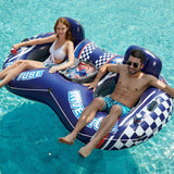 Jasonwell Inflatable River Tube Float - 2 Person Heavy Duty River Float Pool Floats with Removable Cooler Lake Water Tubes for Floating River Raft Lounge Floatie with 2 Cup Holders for Adults - Jasonwell