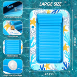 Inflatable Tanning Pool Lounger Float - Jasonwell 4 in 1 Sun Tan Tub Sunbathing Pool Lounge Raft Floatie Toys Water Filled Tanning Bed Mat Pad for Adult Blow Up Kiddie Pool Kids Ball Pit Pool (OB-L) - Jasonwell