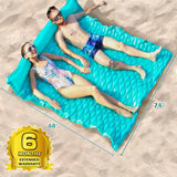 Jasonwell Giant Inflatable Floating Mat - Pool Float Lake Float Raft Lounge Floating Water Mat for Swimming Pool Floatie Lounger Beach Pool Party Toy Adults (Green-XL)