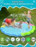 Kids Dog Splash Pad Sprinkler - Jasonwell Non Slip Dog Sprinkler Pad Splash Pool Puppy Dogs Pool Summer Outdoor Water Toys Backyard Durable Splash Pad for Toddlers Kids Small Medium Large Dogs Pet 67"
