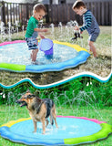 Kids Dog Splash Pad Sprinkler - Jasonwell Non Slip Dog Sprinkler Pad Splash Pool Puppy Dogs Pool Summer Outdoor Water Toys Backyard Durable Splash Pad for Toddlers Kids Small Medium Large Dogs Pet 76"