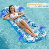 Jasonwell Inflatable Pool Float Lounge - 2 Pack Floaties Rafts for Adults Floating Lounger Sun Tanning Floats Cool Water Floaty Swimming Lake Beach Party Toys (Bluegreen) - Jasonwell
