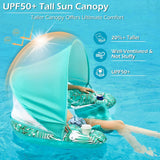 Jasonwell Pool Float with Canopy - Inflatable Pool Floaties Adult Floating Pool Chair Lounge Floats for Swimming Pool Water Chair Pool Lounger with Cup Holders Pool Toy Party Floaty for Adults (Gr-XL) - Jasonwell