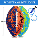 Jasonwell Pool Beach Water Football - 2 Pack Waterproof Football Strong Grip Fun Water Toys Games for Swimming Pool Beach Lake Park Backyard Outdoor Play for Kids Children Teens Adults Family (O&G)