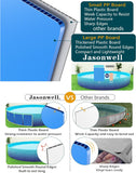 Jasonwell Foldable Dog Kiddie Pool - Hard Plastic Kids Paddling Pool Toddler Baby Swimming Pool for Backyard Collapsible Whelping Box Pet Doggie Cats Wading Pool Bathtub for Puppy Large Dogs 40In - Jasonwell