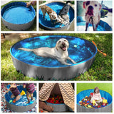 Jasonwell Foldable Dog Pet Bath Pool Collapsible Dog Pet Pool Bathing Tub Kiddie Pool Doggie Wading Pool for Puppy Small Medium Large Dogs Cats and Kids 39.5" Grey