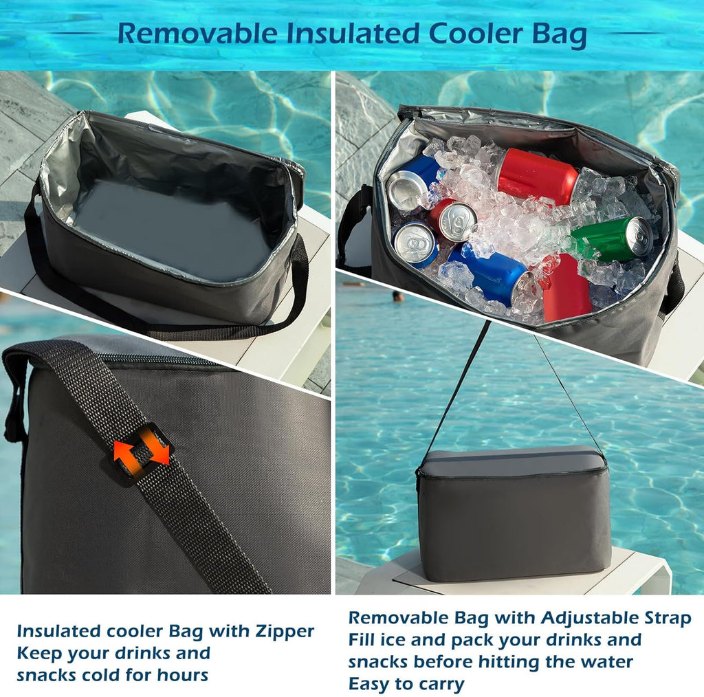 Jasonwell Inflatable River Tube Float - 2 Person Heavy Duty River Floa