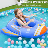 Jasonwell Inflatable Kids Pool Floats - Toddler Pool Floaties Swimming Pool Float with Water Squirt Gun Swim Floaty Rafts Lake Beach Party Pool Toys for Boys Girls Airplane