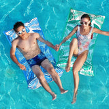 Jasonwell Water Hammock Pool Floats - Fabric Inflatable Pool Hammock Float Floaties 4 in 1 (Saddle Lounge Chair Drifter) Lake Beach Floating Loungers Swimming Pool Rafts Toys for Adults