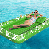 Inflatable Tanning Pool Lounger Float - Jasonwell 4 in 1 Sun Tan Tub Sunbathing Pool Lounge Raft Floatie Toys Water Filled Tanning Bed Mat Pad for Adult Blow Up Kiddie Pool Kids Ball Pit Pool (TG-L)