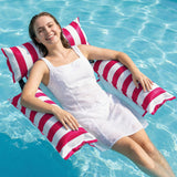 Jasonwell Inflatable Pool Floats Adult - Fabric Pool Floaties Chair Lake Beach Floating Lounger Chair Swimming Pool Noodles Water Hammock Float Mesh Party Floaty Toys Fun for Adults Heavy Duty (Rose) (Copy) (Copy) - Jasonwell