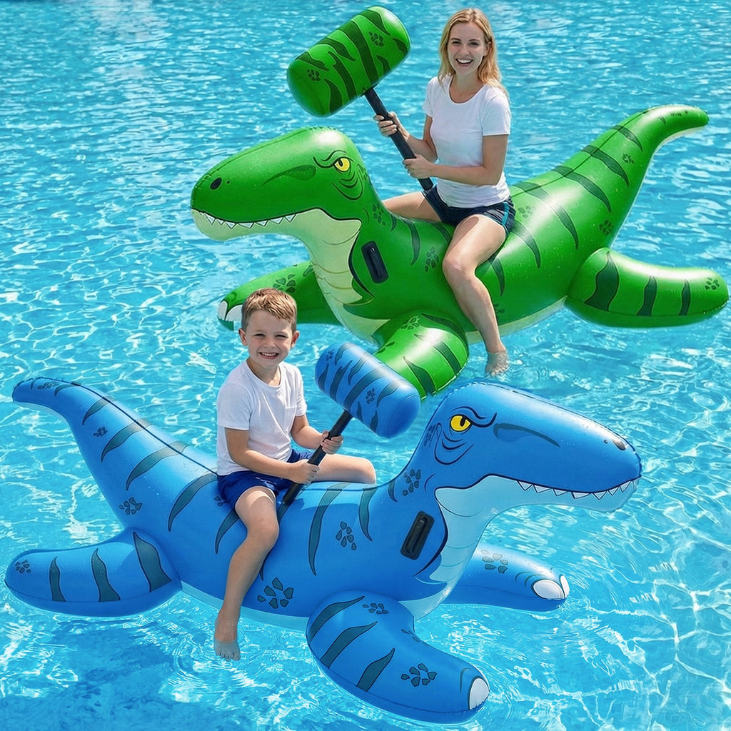Jasonwell Pool Games Toys Floats - Inflatable Dinosaur Pool Floats wit