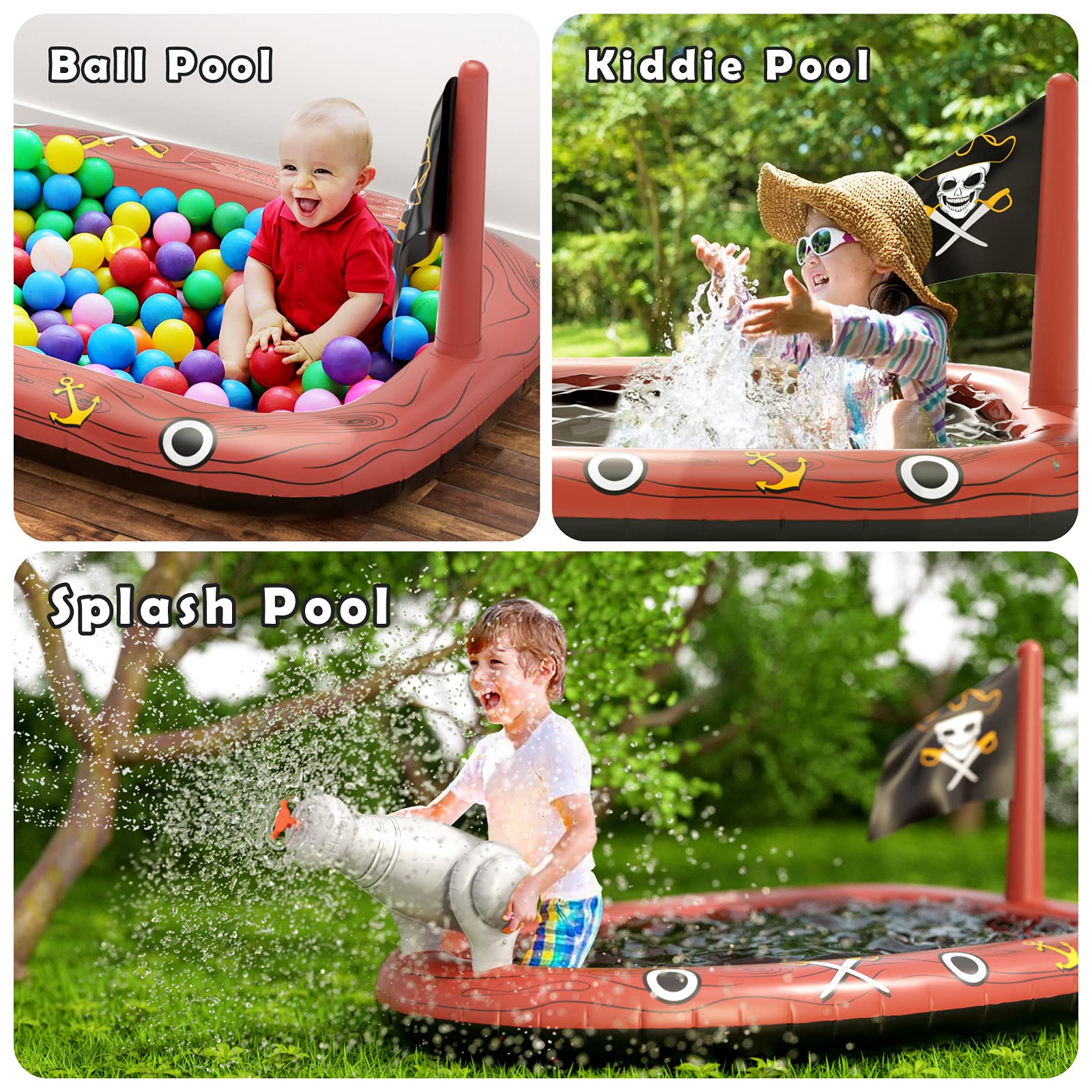 Inflatable Kiddie Pool Sprinkler - Jasonwell