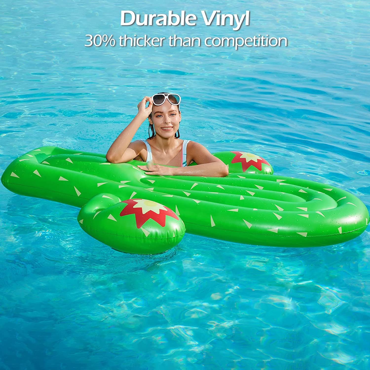 Giant Cactus Lounge Pool Inflatable Floatie - Jasonwell
