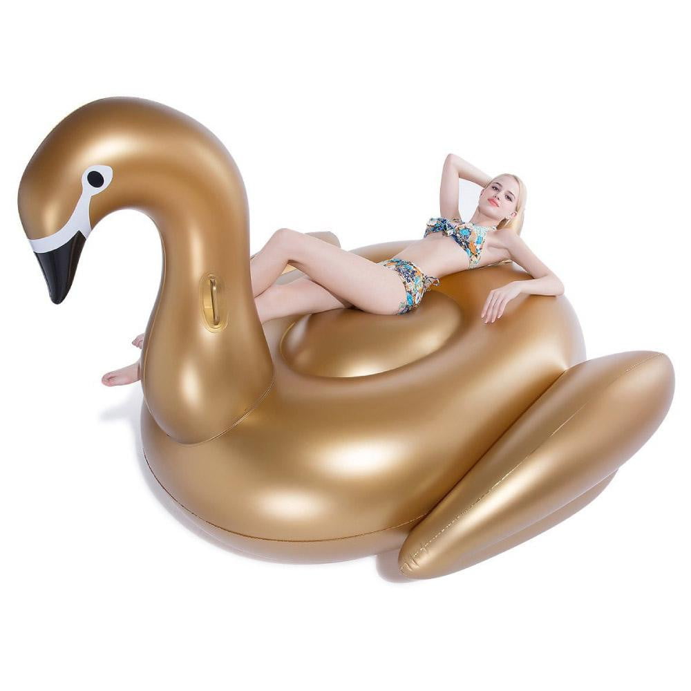 Golden Swan Inflatable Pool Float - Jasonwell