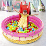 Donuts Inflatable Baby Kiddie Pool Wading Pool for Backyard (Pink) - Jasonwell