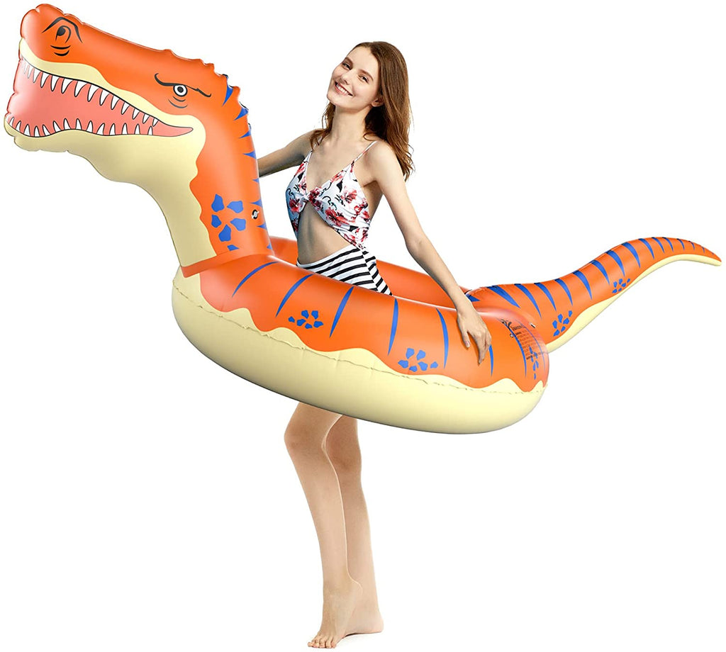 Jasonwell Inflatable Dinosaur Pool Float Tube for Boys Girls Adults 93