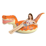 Orange Dinosaur-Shaped Pool Floats - Jasonwell