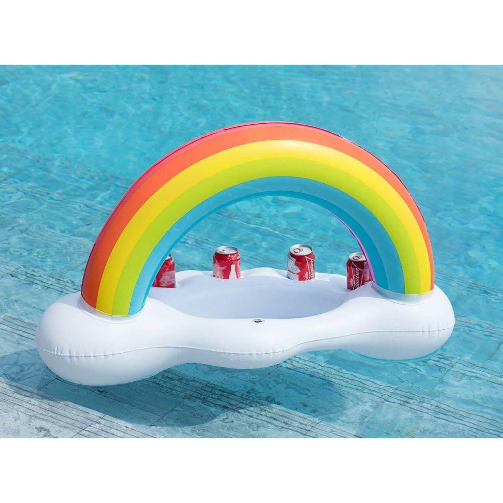 Rainbow Cloud Inflatable Drink Holder Floating - Jasonwell